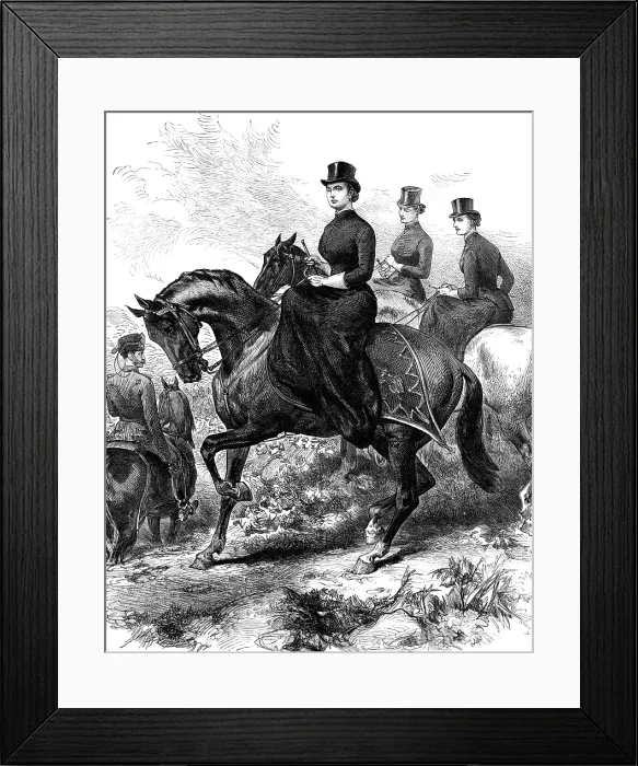 Framed Print : The Imperial Crown Princess of Germany at the German Army Manoeuvres, 1883. Creator: Unknown Framed Print : The Imperial Crown Princess of Germany at the German Army Manoeuvres, 1883. Creator: Unknown