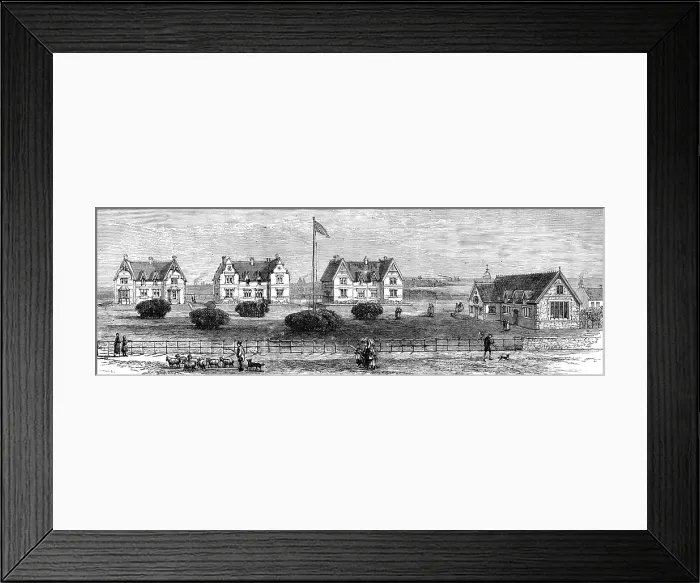 Framed Print : The Northumberland Village Homes at Whitley, Near Tynemouth, 1883. Creator: Unknown Framed Print : The Northumberland Village Homes at Whitley, Near Tynemouth, 1883. Creator: Unknown