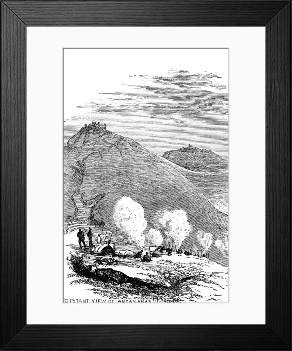 Framed Print : Sketches in Madagascar: distant view of Antananarivo, 1883. Creator: Unknown Framed Print : Sketches in Madagascar: distant view of Antananarivo, 1883. Creator: Unknown