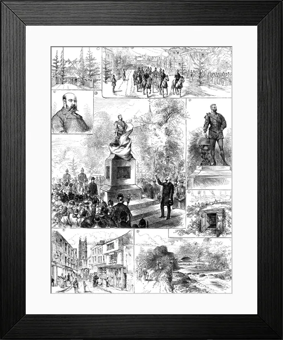 Framed Print : Uncovering the Sir Francis Drake statue at Tavistock, 1883. Creator: Unknown Framed Print : Uncovering the Sir Francis Drake statue at Tavistock, 1883. Creator: Unknown