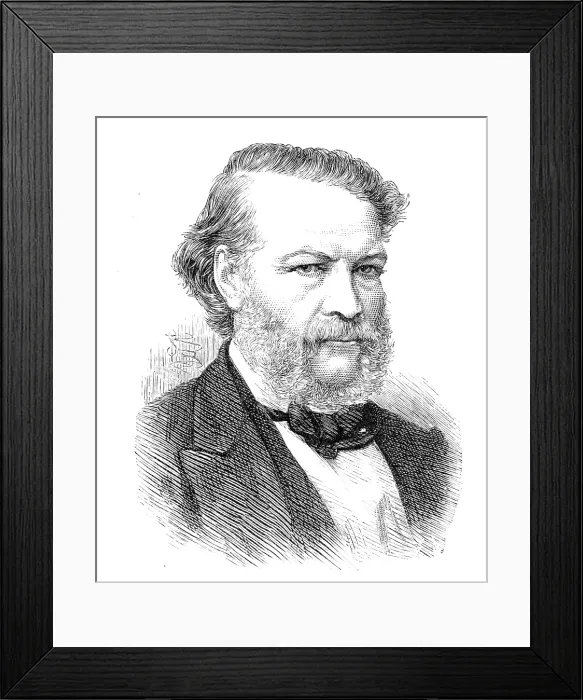 Framed Print : The late Henri Conscience, Flemish novelist, 1883. Creator: Unknown Framed Print : The late Henri Conscience, Flemish novelist, 1883. Creator: Unknown