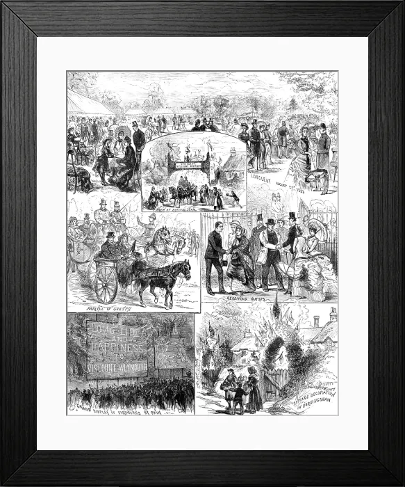 Framed Print : Festivities at Longleat, Wiltshire, Coming of Age of Lord Weymouth, son of the Marquis of Bath, 1883 Creator: Unknown Framed Print : Festivities at Longleat, Wiltshire, Coming of Age of Lord Weymouth, son of the Marquis of Bath, 1883 Creator: Unknown