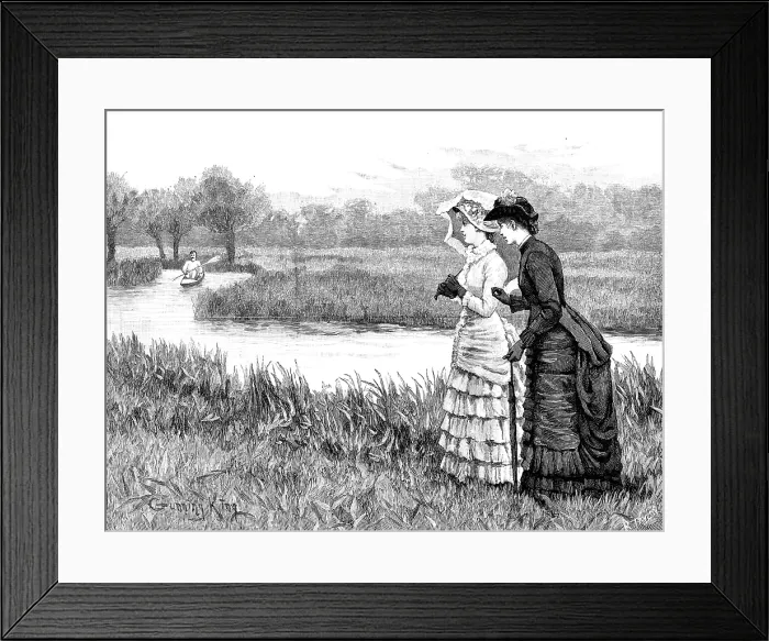 Framed Print : 'He is coming, ' said Jeannette, in a warning voice, 1883. Creator: R. Taylor Framed Print : 'He is coming, ' said Jeannette, in a warning voice, 1883. Creator: R. Taylor