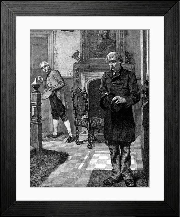 Framed Print : An Old School-Fellow, 1883. Creator: Eugene Froment Framed Print : An Old School-Fellow, 1883. Creator: Eugene Froment