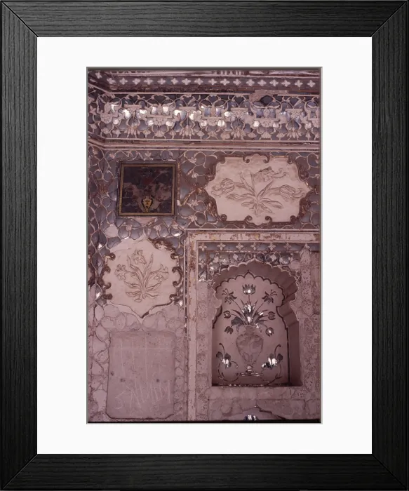 Framed Print : Shish Mahal, Amber Fort, Jaipur, India, 1988. Creator: Amanda Waite Framed Print : Shish Mahal, Amber Fort, Jaipur, India, 1988. Creator: Amanda Waite