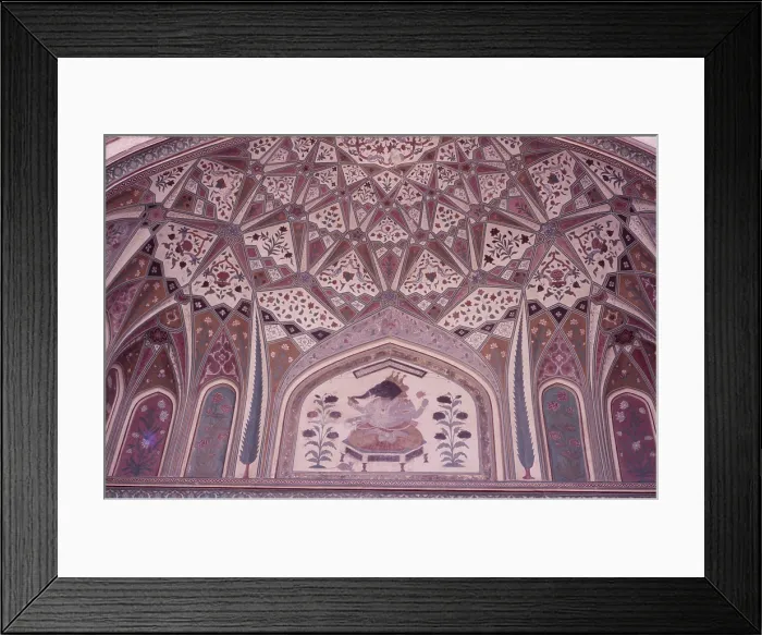 Framed Print : Ganesh Pol Entrance, Amber Fort, Jaipur, India, 1988. Creator: Amanda Waite Framed Print : Ganesh Pol Entrance, Amber Fort, Jaipur, India, 1988. Creator: Amanda Waite