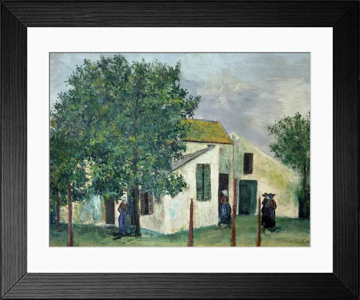 Framed Print : A White House, 1911-1912. Creator: Maurice Utrillo. A White House, 1911-1912. Creator: Maurice Utrillo Framed Print : A White House, 1911-1912. Creator: Maurice Utrillo. A White House, 1911-1912. Creator: Maurice Utrillo