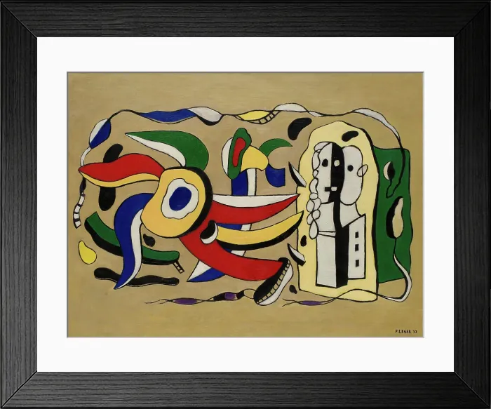 Framed Print : Composition murale, 1937. Creator: Fernand Leger Framed Print : Composition murale, 1937. Creator: Fernand Leger