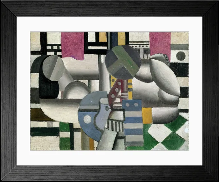Framed Print : Woman with Still Life (Femme et nature morte), 1921. Creator: Fernand Leger Framed Print : Woman with Still Life (Femme et nature morte), 1921. Creator: Fernand Leger