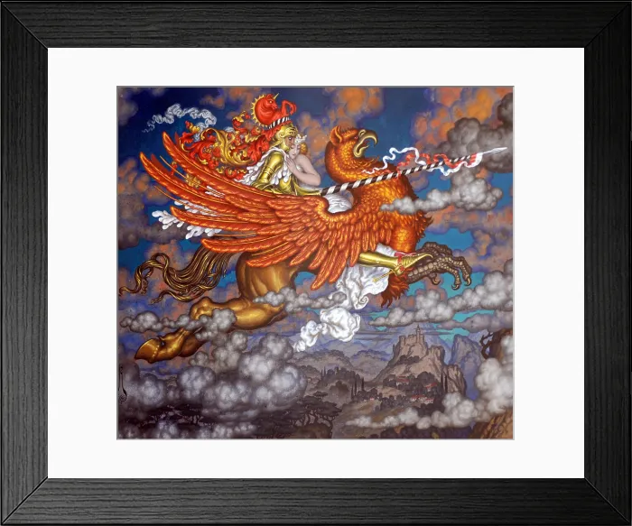 Framed Print : The Abduction, 1928. Creator: Nikolay Kalmakov Framed Print : The Abduction, 1928. Creator: Nikolay Kalmakov