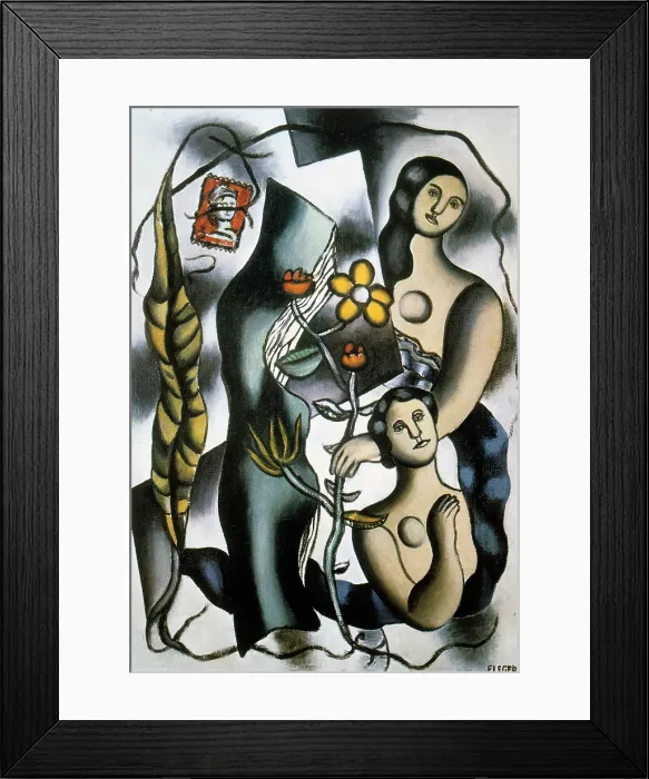 Framed Print : Postcard, 1932-1948. Creator: Fernand Leger. Postcard, 1932-1948. Creator: Fernand Leger Framed Print : Postcard, 1932-1948. Creator: Fernand Leger. Postcard, 1932-1948. Creator: Fernand Leger