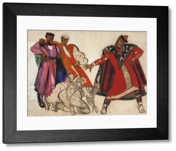 Framed Print : Costume design for the opera Prince Igor by A. Borodin, 1934. Creator: Fyodor Fyodorovsky Framed Print : Costume design for the opera Prince Igor by A. Borodin, 1934. Creator: Fyodor Fyodorovsky
