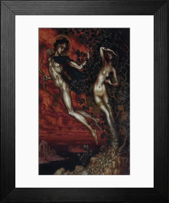 Framed Print : Apollo and Daphne, 1900. Creator: Nikolay Kalmakov