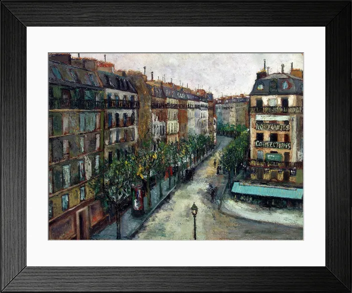 Framed Print : Rue Custine a Montmartre, 1909-1910. Creator: Maurice Utrillo. Rue Custine a Montmartre, 1909-1910. Creator: Maurice Utrillo Framed Print : Rue Custine a Montmartre, 1909-1910. Creator: Maurice Utrillo. Rue Custine a Montmartre, 1909-1910. Creator: Maurice Utrillo