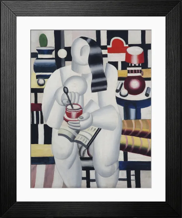 Framed Print : Cup of tea (La tasse de the), 1921. Creator: Fernand Leger Framed Print : Cup of tea (La tasse de the), 1921. Creator: Fernand Leger