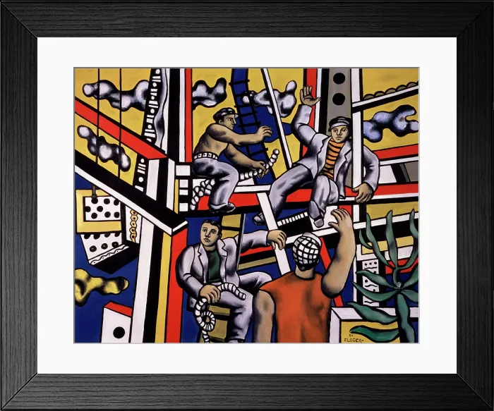 Framed Print : The Builders, 1951. Creator: Fernand Leger. The Builders, 1951. Creator: Fernand Leger Framed Print : The Builders, 1951. Creator: Fernand Leger. The Builders, 1951. Creator: Fernand Leger