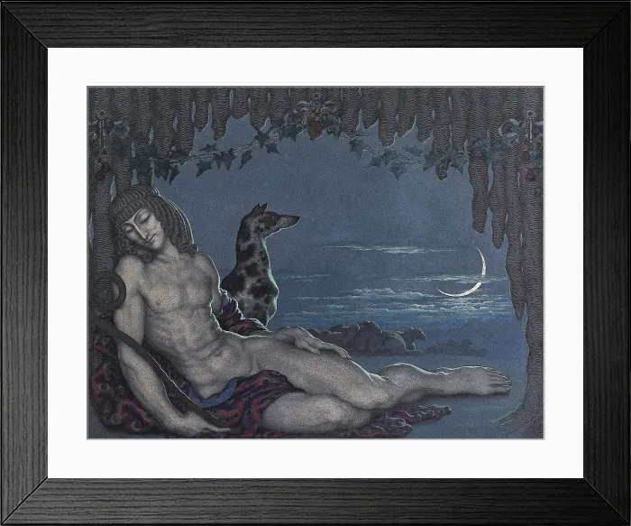 Framed Print : Endymion, 1910s. Creator: Nikolay Kalmakov Framed Print : Endymion, 1910s. Creator: Nikolay Kalmakov