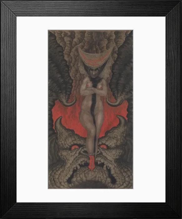 Framed Print : La Femme de Satan, 1919. Creator: Nikolay Kalmakov Framed Print : La Femme de Satan, 1919. Creator: Nikolay Kalmakov