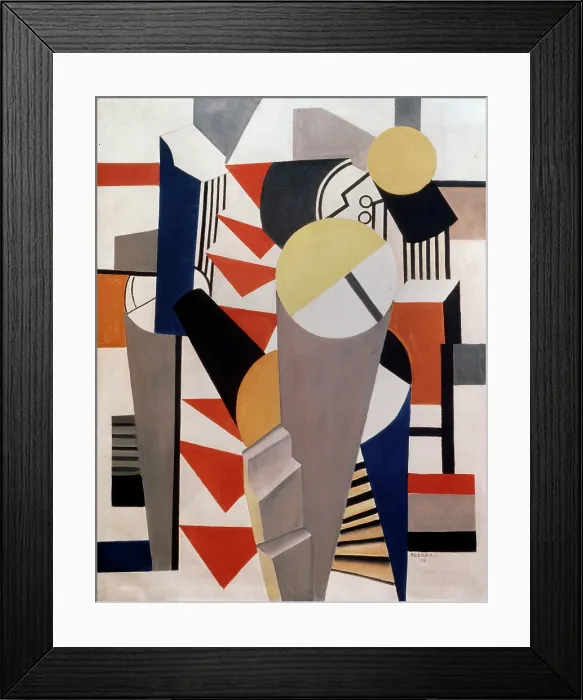 Framed Print : Composition, 1918. Creator: Fernand Leger. Composition, 1918. Creator: Fernand Leger Framed Print : Composition, 1918. Creator: Fernand Leger. Composition, 1918. Creator: Fernand Leger