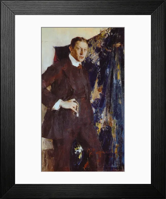 Framed Print : Portrait of the painter Vitaly Tikhov (1876-1939), 1916. Creator: Nikolay Feshin Framed Print : Portrait of the painter Vitaly Tikhov (1876-1939), 1916. Creator: Nikolay Feshin