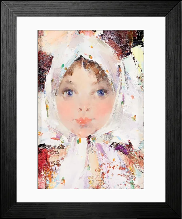 Framed Print : Little Russian Girl, early-mid 20th century. Creator: Nikolay Feshin Framed Print : Little Russian Girl, early-mid 20th century. Creator: Nikolay Feshin