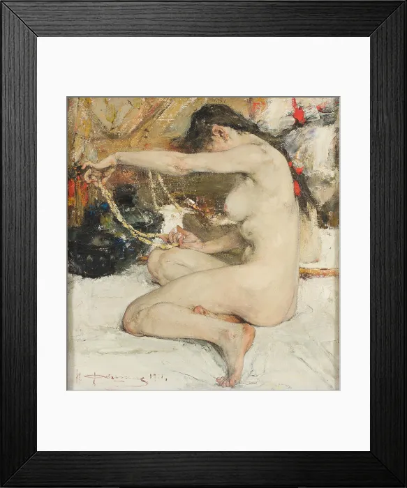 Framed Print : Nude, 1911-1919. Creator: Nikolay Feshin Framed Print : Nude, 1911-1919. Creator: Nikolay Feshin