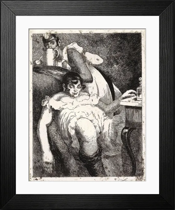 Framed Print : Lady of the manor. From the Series The Seven Deadly Sins, 1923. Creator: Vasyl Masyutin. Lady of the manor. From the Series The Seven Deadly Sins, 1923 Framed Print : Lady of the manor. From the Series The Seven Deadly Sins, 1923. Creator: Vasyl Masyutin. Lady of the manor. From the Series The Seven Deadly Sins, 1923