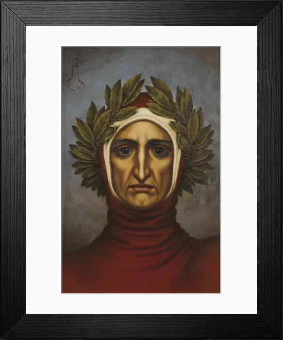 Framed Print : Portrait of Dante Alighieri (1265-1321), 1936. Creator: Nikolay Kalmakov Framed Print : Portrait of Dante Alighieri (1265-1321), 1936. Creator: Nikolay Kalmakov