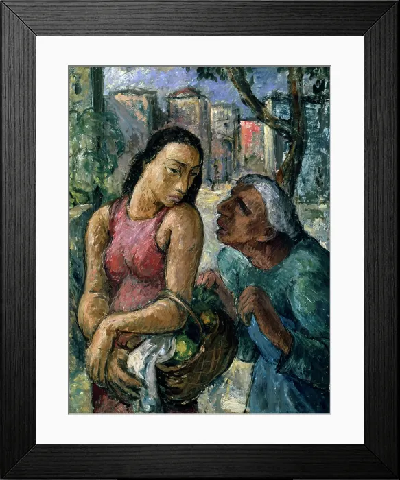 Framed Print : Conversation on a Street, 20th century. Creator: Karl Hofer. Conversation on a Street, 20th century. Creator: Karl Hofer Framed Print : Conversation on a Street, 20th century. Creator: Karl Hofer. Conversation on a Street, 20th century. Creator: Karl Hofer