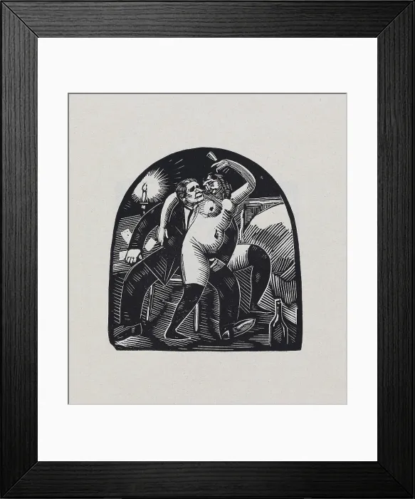 Framed Print : From the series 'Wine, women and cards', 1920. Creator: Vasyl Masyutin. From the series 'Wine, women and cards', 1920. Creator: Vasyl Masyutin Framed Print : From the series 'Wine, women and cards', 1920. Creator: Vasyl Masyutin. From the series 'Wine, women and cards', 1920. Creator: Vasyl Masyutin