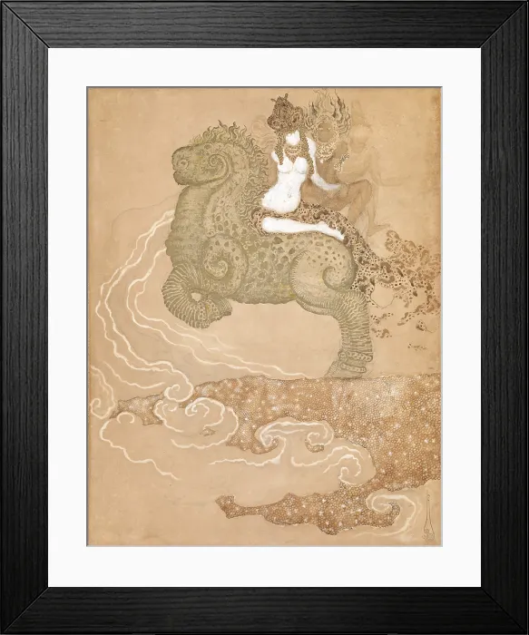 Framed Print : Three Women Riding, 1911. Creator: Nikolay Kalmakov Framed Print : Three Women Riding, 1911. Creator: Nikolay Kalmakov