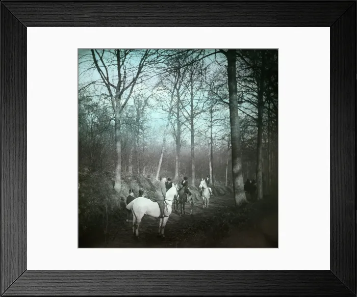 Framed Print : Country road with horses and carriage, possibly Ireland, c1890s. Creator: Robert Augustus Henry L'Estrange. Country road with horses and carriage, possibly Ireland, c1890s Framed Print : Country road with horses and carriage, possibly Ireland, c1890s. Creator: Robert Augustus Henry L'Estrange. Country road with horses and carriage, possibly Ireland, c1890s