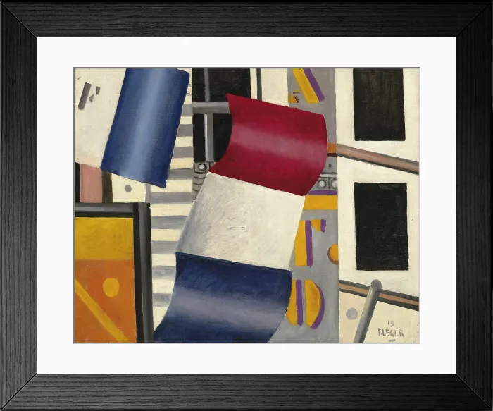 Framed Print : Le drapeau, 1919. Creator: Fernand Leger Framed Print : Le drapeau, 1919. Creator: Fernand Leger