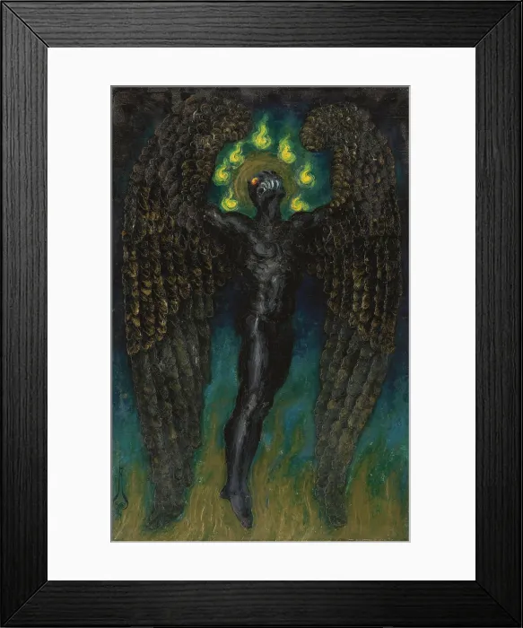 Framed Print : The Rebel Angel, 1924. Creator: Nikolay Kalmakov Framed Print : The Rebel Angel, 1924. Creator: Nikolay Kalmakov