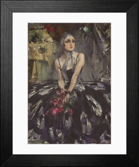 Framed Print : Portrait of the ballet dancer Vera Fokina (1886-1958), 1927. Creator: Nikolay Feshin Framed Print : Portrait of the ballet dancer Vera Fokina (1886-1958), 1927. Creator: Nikolay Feshin