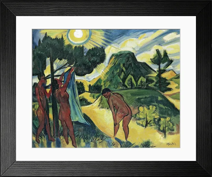 Framed Print : Summer in Nidden, 1919-1920. Creator: Max Pechstein Framed Print : Summer in Nidden, 1919-1920. Creator: Max Pechstein