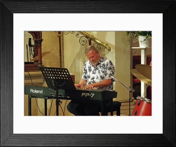 Framed Print : Mark Edwards, Tim Whitehead Quintet, Chris Coull Promotion, St Andrew's Church, August 2025 Framed Print : Mark Edwards, Tim Whitehead Quintet, Chris Coull Promotion, St Andrew's Church, August 2025
