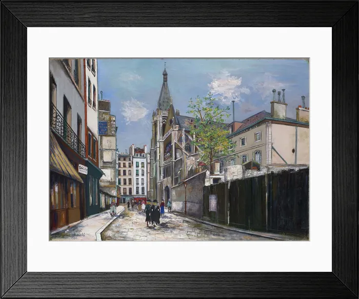 Framed Print : The Church of Saint-Severin (Eglise Saint-Severin), Paris, 1925. Creator: Maurice Utrillo Framed Print : The Church of Saint-Severin (Eglise Saint-Severin), Paris, 1925. Creator: Maurice Utrillo