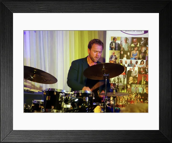 Framed Print : Max Popp, Georgia Cecile Quartet, Watermill Jazz Club, Dorking, Surrey, 7 October 2025 Framed Print : Max Popp, Georgia Cecile Quartet, Watermill Jazz Club, Dorking, Surrey, 7 October 2025