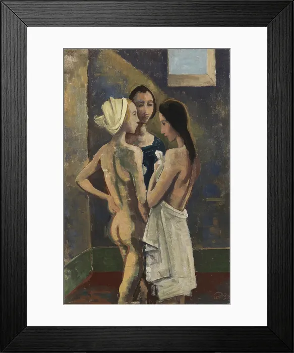 Framed Print : Three girls, 1943. Creator: Karl Hofer Framed Print : Three girls, 1943. Creator: Karl Hofer