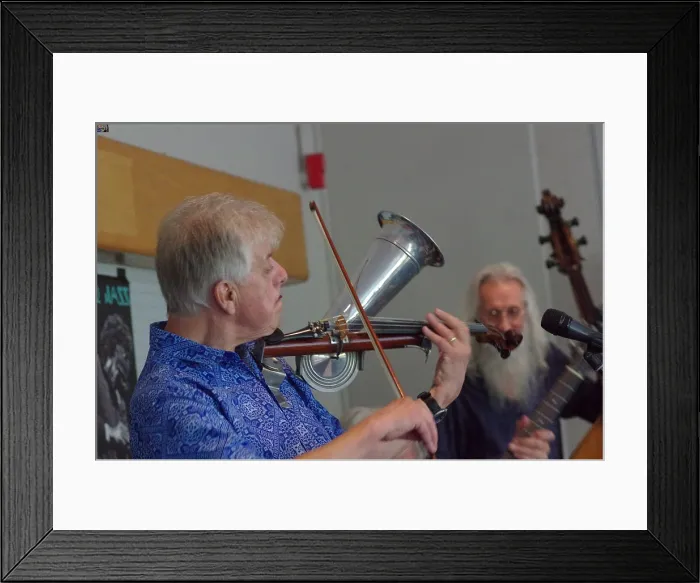 Framed Print : Mike Piggott, Mike Piggott's Hot Club Trio, The Hawth, Crawley, West Sussex, 20 July 2025 Framed Print : Mike Piggott, Mike Piggott's Hot Club Trio, The Hawth, Crawley, West Sussex, 20 July 2025