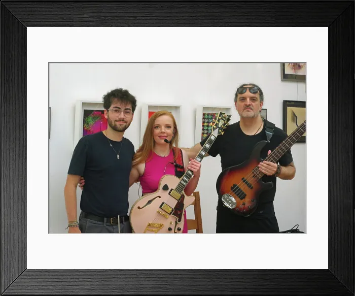 Framed Print : Ruta Di, Finn Genockey, Giovanni Crescenzi, , Clocktower Cafe Jazz Club, Croyden, London, July 2025 Framed Print : Ruta Di, Finn Genockey, Giovanni Crescenzi, , Clocktower Cafe Jazz Club, Croyden, London, July 2025