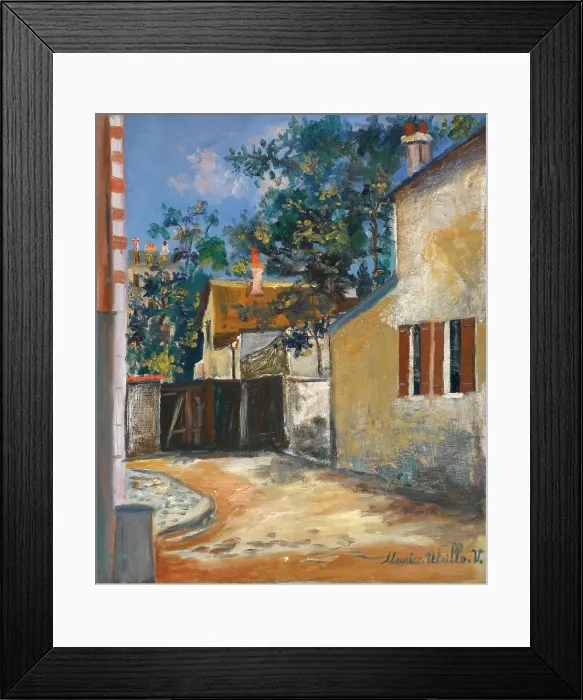 Framed Print : The Berlioz House, Montmartre, c. 1920. Creator: Maurice Utrillo Framed Print : The Berlioz House, Montmartre, c. 1920. Creator: Maurice Utrillo