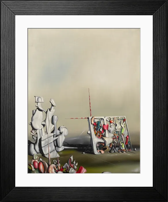 Framed Print : There, Motion Has Not Yet Ceased, 1945. Creator: Yves Tanguy Framed Print : There, Motion Has Not Yet Ceased, 1945. Creator: Yves Tanguy