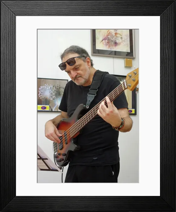 Framed Print : Giovanni Crescenzi, Ruta Di Trio, Clocktower Cafe Jazz Club, Croyden, London, 24 July 2025 Framed Print : Giovanni Crescenzi, Ruta Di Trio, Clocktower Cafe Jazz Club, Croyden, London, 24 July 2025
