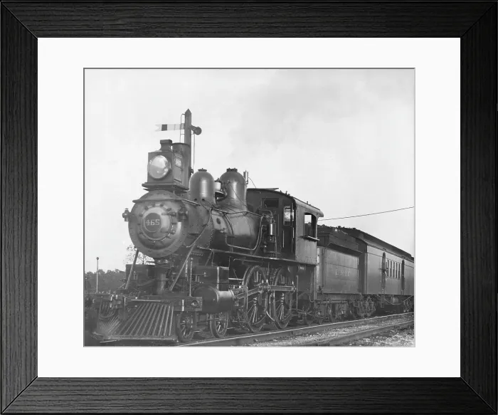 Framed Print : Steam train locomotive - No. 465 - ERIE Railway Company, North America, 1901. Creator: Robert Augustus Henry L'Estrange. Steam train locomotive - No Framed Print : Steam train locomotive - No. 465 - ERIE Railway Company, North America, 1901. Creator: Robert Augustus Henry L'Estrange. Steam train locomotive - No