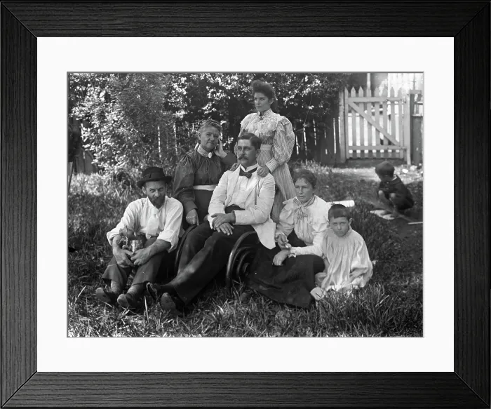 Framed Print : Unknown family portrait, c1900s. Creator: Robert Augustus Henry L'Estrange. Unknown family portrait, c1900s. Creator: Robert Augustus Henry L'Estrange Framed Print : Unknown family portrait, c1900s. Creator: Robert Augustus Henry L'Estrange. Unknown family portrait, c1900s. Creator: Robert Augustus Henry L'Estrange