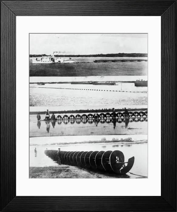 Framed Print : Spiral device / water apparatus (possibly an example of Archimedes screw). c1900s Framed Print : Spiral device / water apparatus (possibly an example of Archimedes screw). c1900s