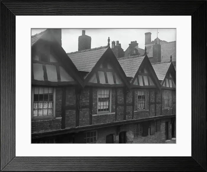 Framed Print : Terrace houses possibly Bournemouth, England, 1900. Creator: Robert Augustus Henry L'Estrange. Terrace houses possibly Bournemouth, England, 1900 Framed Print : Terrace houses possibly Bournemouth, England, 1900. Creator: Robert Augustus Henry L'Estrange. Terrace houses possibly Bournemouth, England, 1900