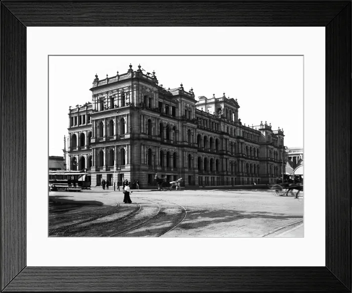 Framed Print : Treasury Building, Brisbane, 1904. Creator: Robert Augustus Henry L'Estrange. Treasury Building, Brisbane, 1904. Creator: Robert Augustus Henry L'Estrange Framed Print : Treasury Building, Brisbane, 1904. Creator: Robert Augustus Henry L'Estrange. Treasury Building, Brisbane, 1904. Creator: Robert Augustus Henry L'Estrange